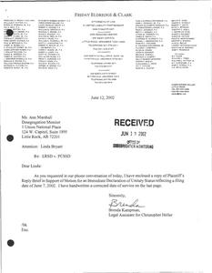 District Court, plaintiff's reply brief in support of motion for an immediate declaration of unitary status; District Court, plaintiff's motion for protective order and for emergency hearing.