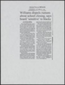 Principal selection process, newspaper clippings