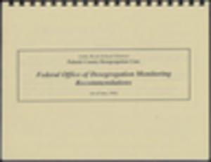 Recommendations by Office of Desegregation and Monitoring
