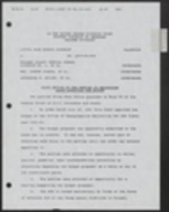 Court filings: District Court, joint motion of the parties to reconsider order approving Office od Desegregation Monitoring (ODM) budget; District Court, supplement to joint motion for partial stay; District Court, Little Rock School District (LRSD) special status report; District Court, two orders; District Court, supplement to motion regarding millage extension
