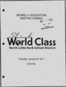 "Board of Education Meeting Agenda,'' North Little Rock School District