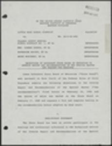 Court filings: District Court, objections of defendant State Board of Education to interim report and recommendations of the special master and request for hearing