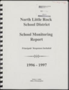 Report: ''School Monitoring Report,'' North Little Rock School District