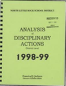 Discipline: ''Analysis of Disciplinary Actions, District Level,'' North Little Rock School District