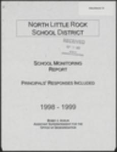 Report: ''School Monitoring Report,'' North Little Rock School District