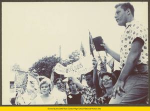 White segregationist student rally