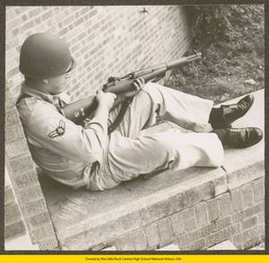 National Guardsman with rifle