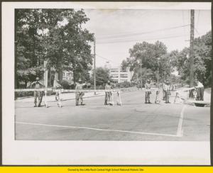 101st Airborne soldiers guarding Park Street