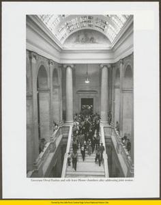 Orval and Alta Faubus leave House of Representatives