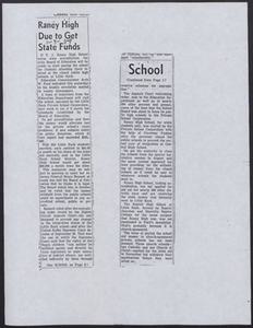 Newspaper clippings collected by Elizabeth Huckaby