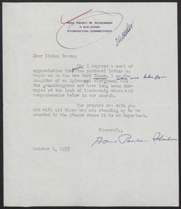 Correspondence supportive of Robert R. Brown