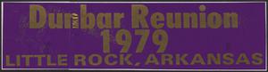 National Dunbar Alumni Association reunion materials