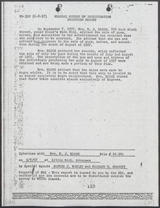 FBI case file 44-12284-933: Investigation to determine responsibility for interference or failure to comply with Federal Court Order directing integration of Little Rock Schools, pages 189-253
