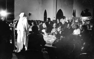Witness in sheet before "Ghetto Grand Jury"