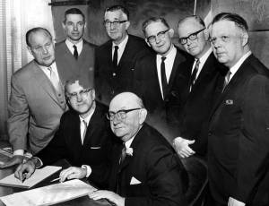 Ralph Locher meets with civic and business leaders after his election victory