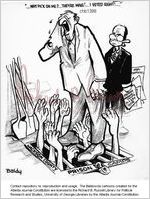 --Why pick on me?-- They're mine!-- I voted right!-- / Baldy, [ca. 1966]