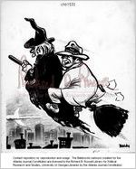 [Baldy cartoon on the press] / Baldy, [ca. 1957]