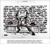 [Baldy cartoon about Jimmy Carter's role as intermediary between Israel and Egypt] / Baldy, [1978 Oct. 24]