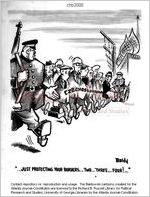 --Just protecting your borders-- two-- three-- four!-- / Baldy, [1968]