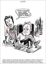 [Baldy cartoon on Andrew Young's appointment as U.S. Ambassador to the United Nations] / Baldy, [1976 Dec. 17]