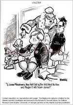 If junior misbehaves, slap hell [sic] out of the kid next to him and maybe it will scare junior! / Baldy, [ca. 1969]