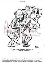 --Sure it takes backbone-- 'er watch it there, Mr. President-- / Baldy, [ca. 1971]