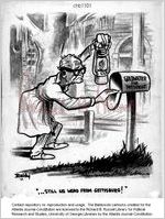 --Still no word from Gettysburg! / Baldy, 1964