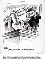 --De-lib-er-ate-- Deliberate speed?-- / Baldy, 1955 Mar. 16. [i.e., 1958 Aug. 30]