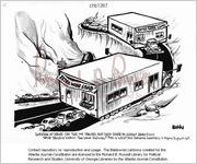 Question: At stake: Can two 14f trailers past [sic] each other in opposit [sic] directions while staying within two lane highway?This is what the General Assembly is trying to figure out / Baldy, [1976 Jan. 19]