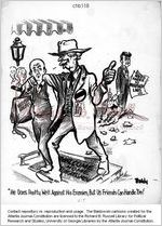 He does pretty well against his enemies, but us friends can handle 'em! / Baldy, [ca. 1961]