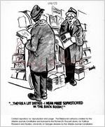 --They're a lot dirtier-- I mean more sophisticated in the back room! / Baldy, [ca. 1964]