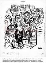 [Baldy cartoon about legislative resistance to Governor Maddox's proposed budget for 1969] / Baldy, [1969]