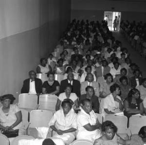 Audience at senior "ring day" ceremonies