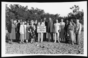 Community leaders at the St. Alban's Day Nursery groundbreaking ceremony