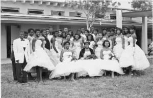 George Washington Carver Senior High School students in formal attire