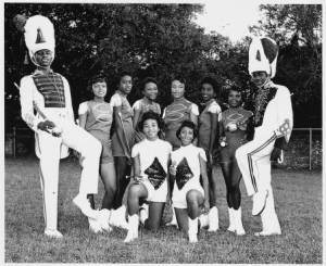 George Washington Carver Senior High School Hornets marching band majors and majorettes