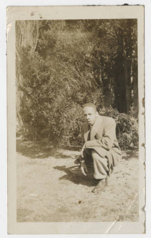 Man crouching