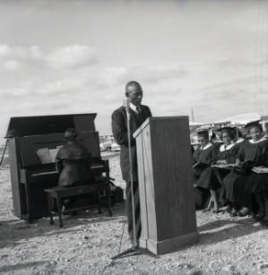 Baptist church groundbreaking ceremony