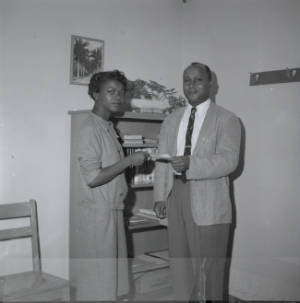 Man and woman affiliated to George Washington Carver School