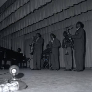 Musical group performing at George Washington Carver School