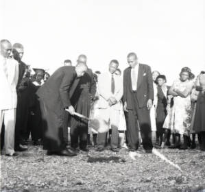 Baptist church groundbreaking ceremony