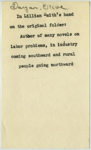 Dargan, Olive Tilford - Author, poet