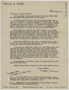 Norman, Dorothy Stecker - Editor, Twice a Year