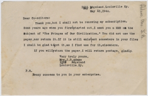 Non-fiction manuscripts and correspondence