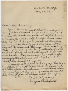 Reviews correspondence