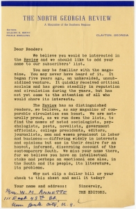 Subscription Correspondence
