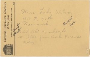 Subscription Correspondence