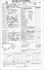 Funeral Record for Graham , Jack