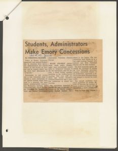 Summary of Events of May 25-28, 1969 document