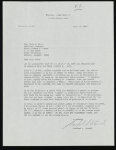 Four days in May, 1969, Materials regarding the student demonstrations at Emory between May 25th and 28th, 1969